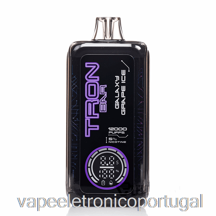 Vape Eletrônico Tron ​​bar 12k Descartável Galaxy Grape Ice